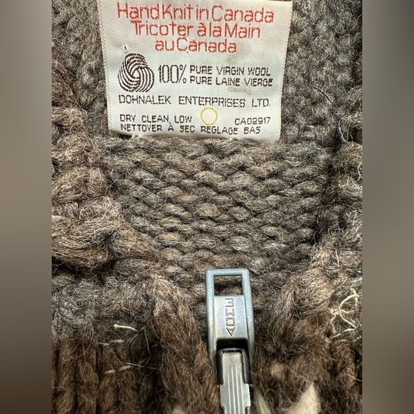 Vintage authentic Tuak Cowichan First Nations hand knit wool eagle coat/sweater - Picture 10 of 14